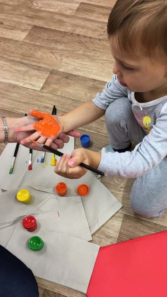 výtvarný kroužek v jeslích